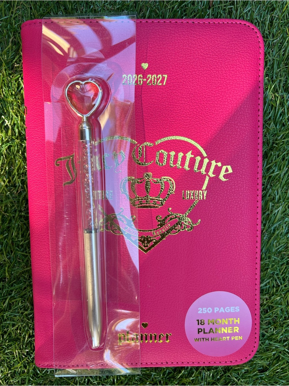 Juicy Couture 18 Month Planner 2026/2027 with Heart Pen